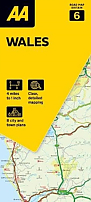 Wegenkaart - Landkaart 6 Wales - AA Road Map Britain