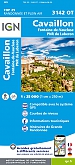 Topografische Wandelkaart van Frankrijk 3142OT - Cavaillon / Fontaine-de-Vaucluse / PNR du Luberon
