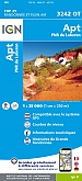 Topografische Wandelkaart van Frankrijk 3242OT - Apt / PNR Luberon