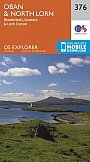 Topografische Wandelkaart 376 Oban / North Lorn Benderloch, Lismore & Loch Creran - Explorer Map