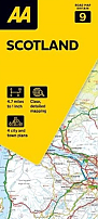Wegenkaart - Landkaart 9 Schotland - AA Road Map Britain