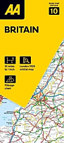 Wegenkaart - Landkaart 10 Groot Brittannië Britain - AA Road Map Britain
