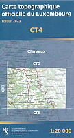 Topografische Wandelkaart van Luxemburg CT4 Clervaux | Topografische dienst Luxemburg