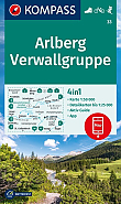 Wandelkaart 33 Arlberg Verwallgruppe Kompass